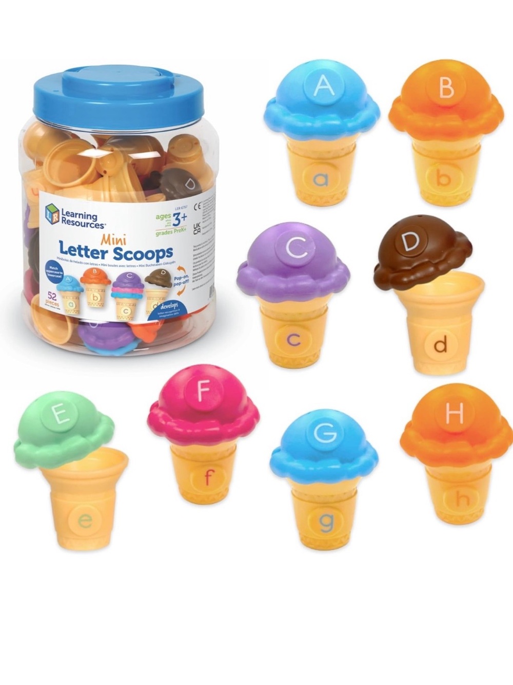Learning Resources Mini Letter Scoops